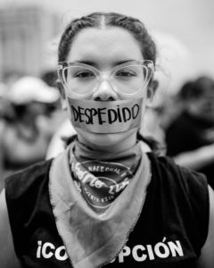 Photo of Puerto Rican youth protestor, Aliana Alcoba