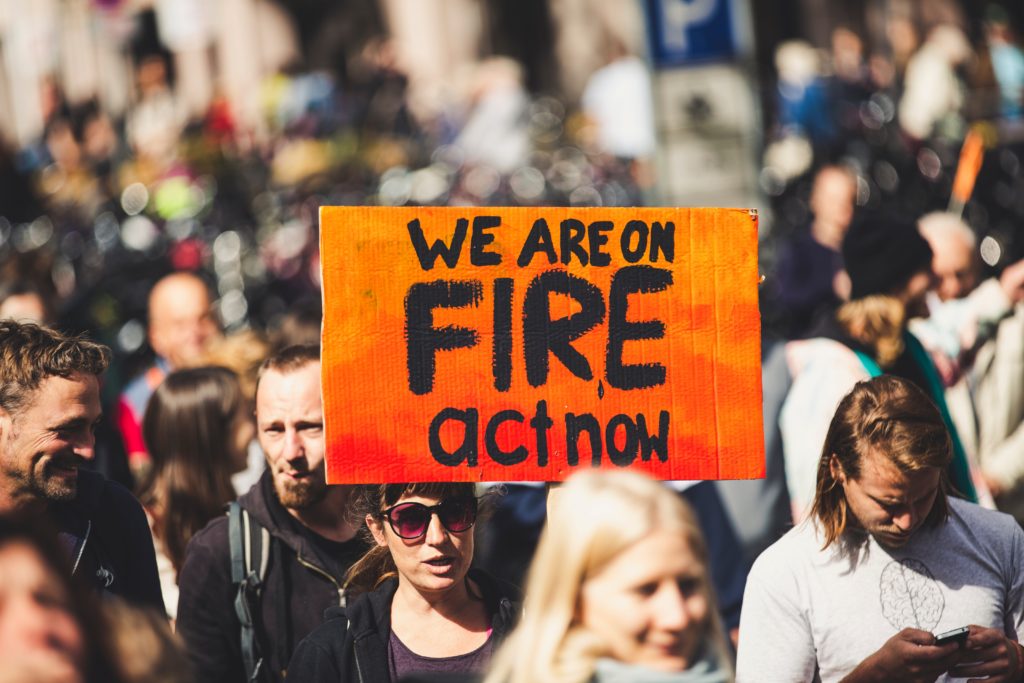 young people protesting