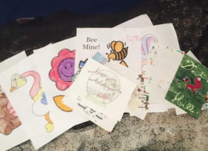 Variouse hand written cards