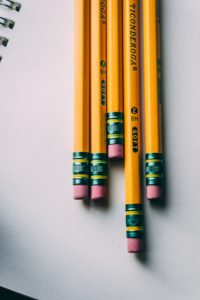 Yellow number 2 pencils